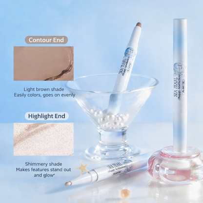 Flortte Glass Sea Collection Dual-Ended Highlight & Contour Pen