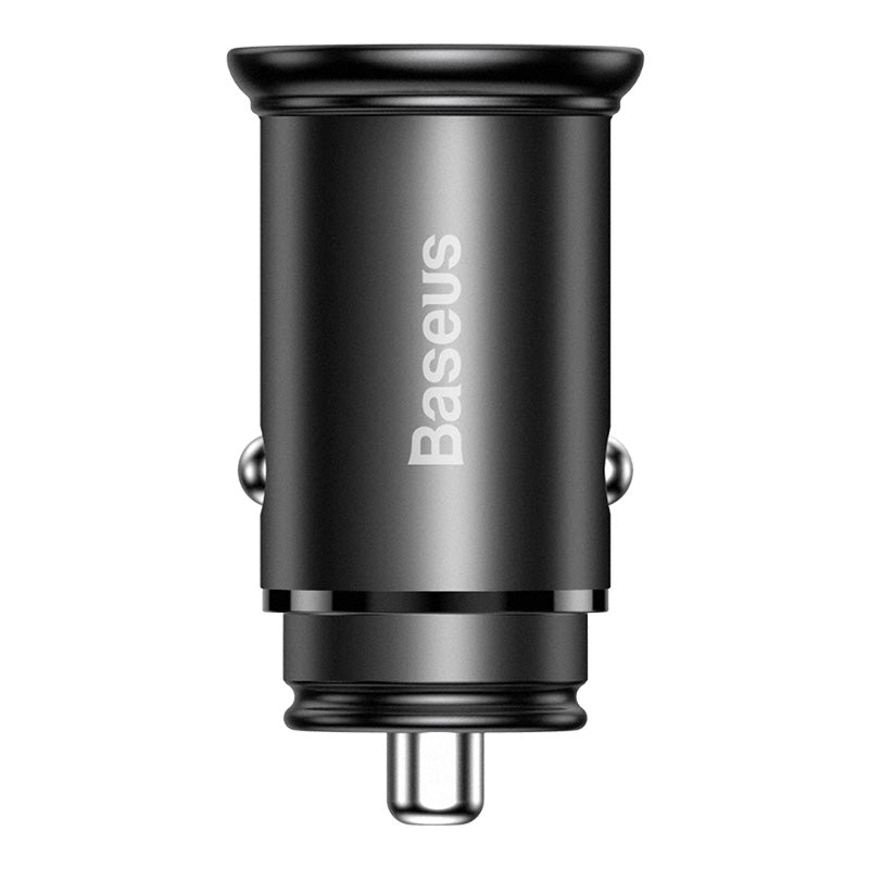 Baseus Circular Metal PPS Quick Charger Car Charger 30W(Support VOOC)