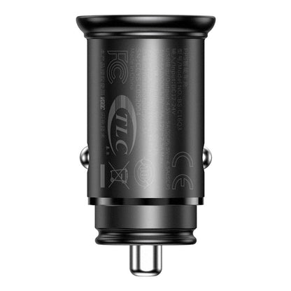 Baseus Circular Metal PPS Quick Charger Car Charger 30W(Support VOOC)