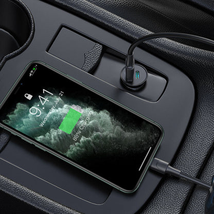 Baseus Circular Metal PPS Quick Charger Car Charger 30W(Support VOOC)