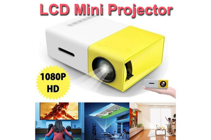 Projector HD 1080P Portable HDMI USB