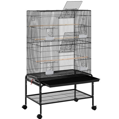 Large Parrot Cage Rolling Metal Bird Cage