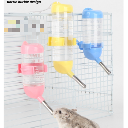 3pcs*80ml Pet Hamster Drinking Leak Proof Water Bottle Kettle Guinea Pig - YELLOW