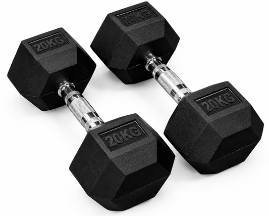 Hexagonal Dumbbell Hex Set 20Kg Each