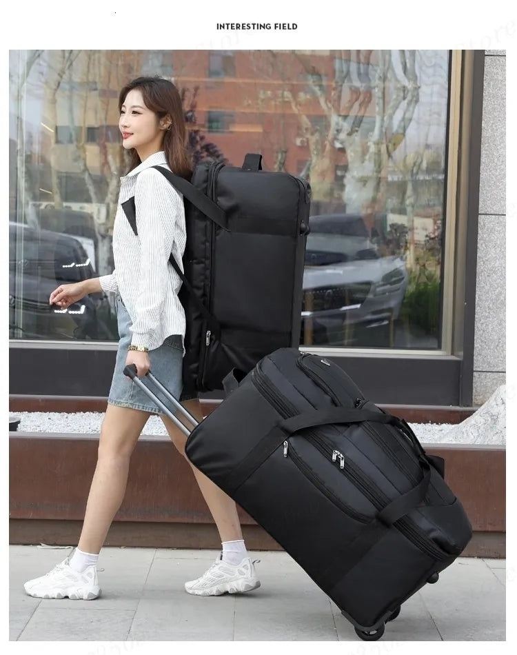 Expandable Rolling Checked-In Duffle Bag with Wheels CP1351