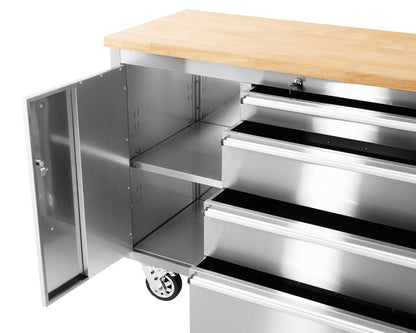 48 inch Stainless Steel 4 Drawer Work Bench tool chest Tool Box Chest Cabinet