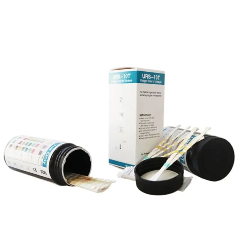 100 Strips URS-10T Urinalysis Reagent Strips - 10 Parameters