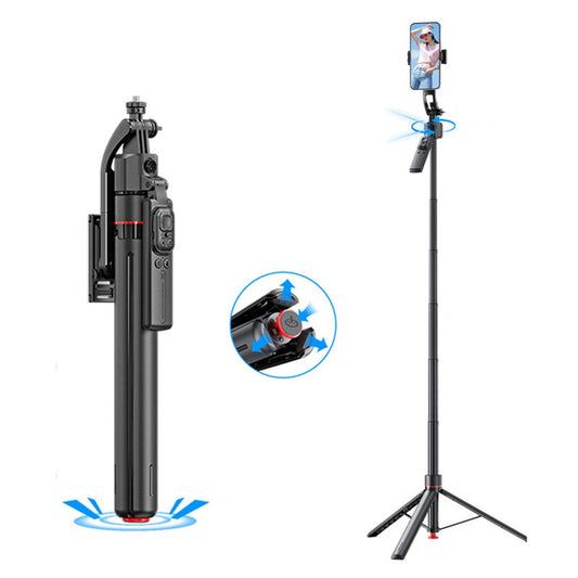 Selfie Stick 360 Rotate Face Tracking Auto Pop Open tripod Max 1.76m