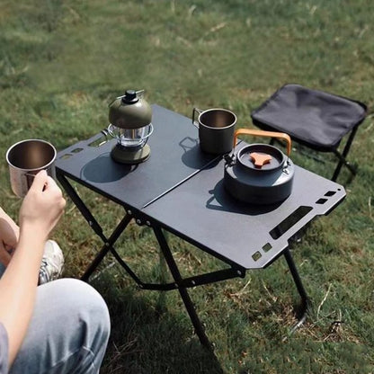 ECOTREK Folding BBQ Table – 93cm Portable Outdoor Cooking Station ZF10312