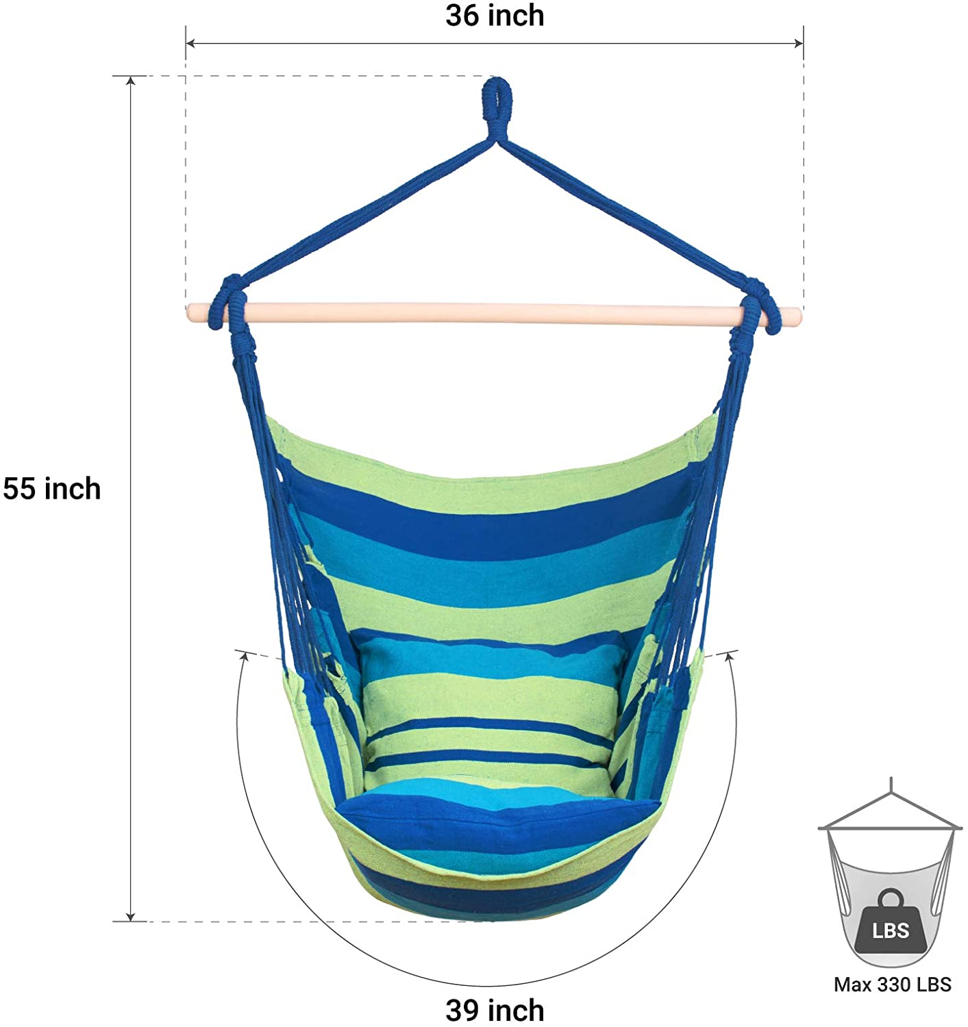 Hammock Chair Hanging Rope Hammock Swing Chair