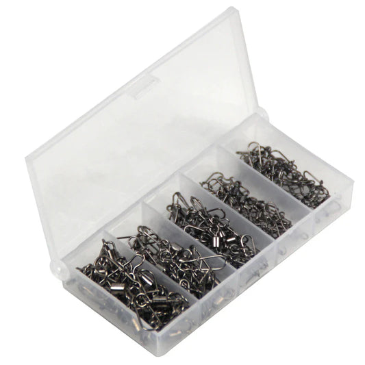 Value Pack 100pc/Box Rolling Snap Swivels