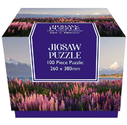 100PC Cube Jigsaw-Lupins