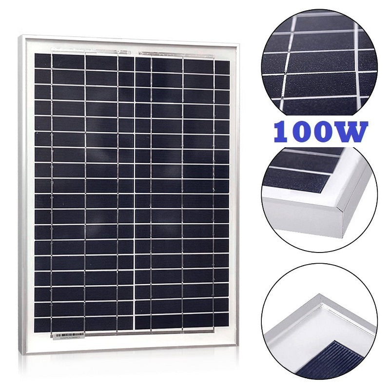 100W Solar Panel with Solar Controller