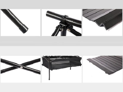 Portable Folding Table Tea Picnic Camping Barbecue Square Table 55cm