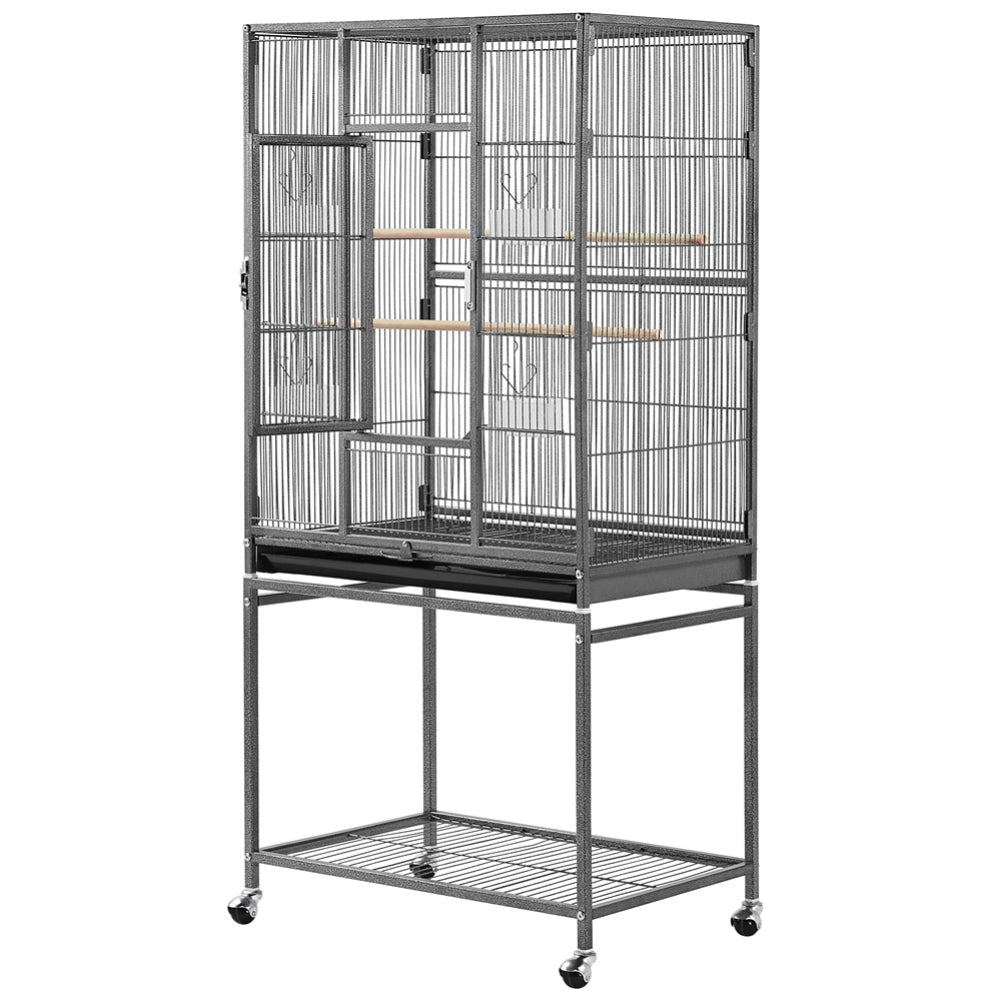 54’’H Mobile Large Parrot Cage w/ Stand