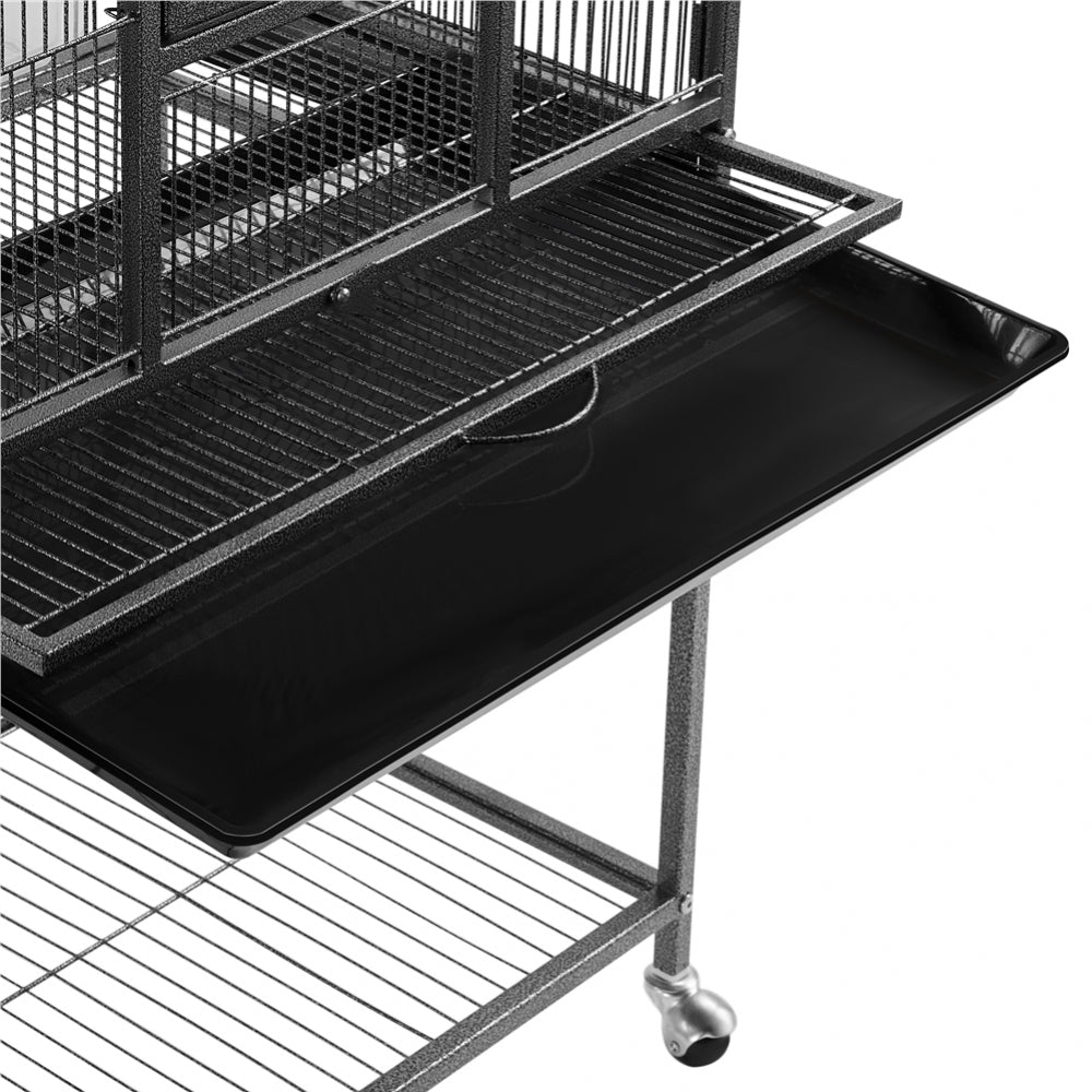 54’’H Mobile Large Parrot Cage w/ Stand