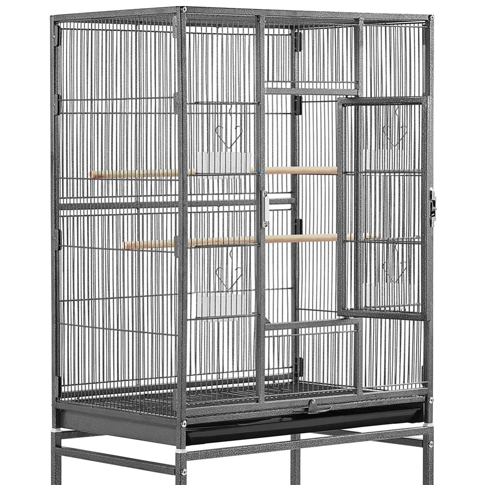 54’’H Mobile Large Parrot Cage w/ Stand