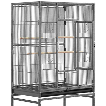 54’’H Mobile Large Parrot Cage w/ Stand