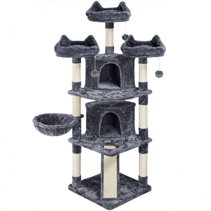 Large Cat Tree Big Cat House Plush Cat Tower