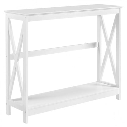 2-Tier X-Design Console Table