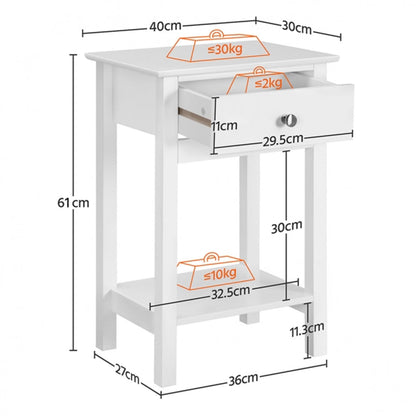 2PCS High Quality Bedside End Table