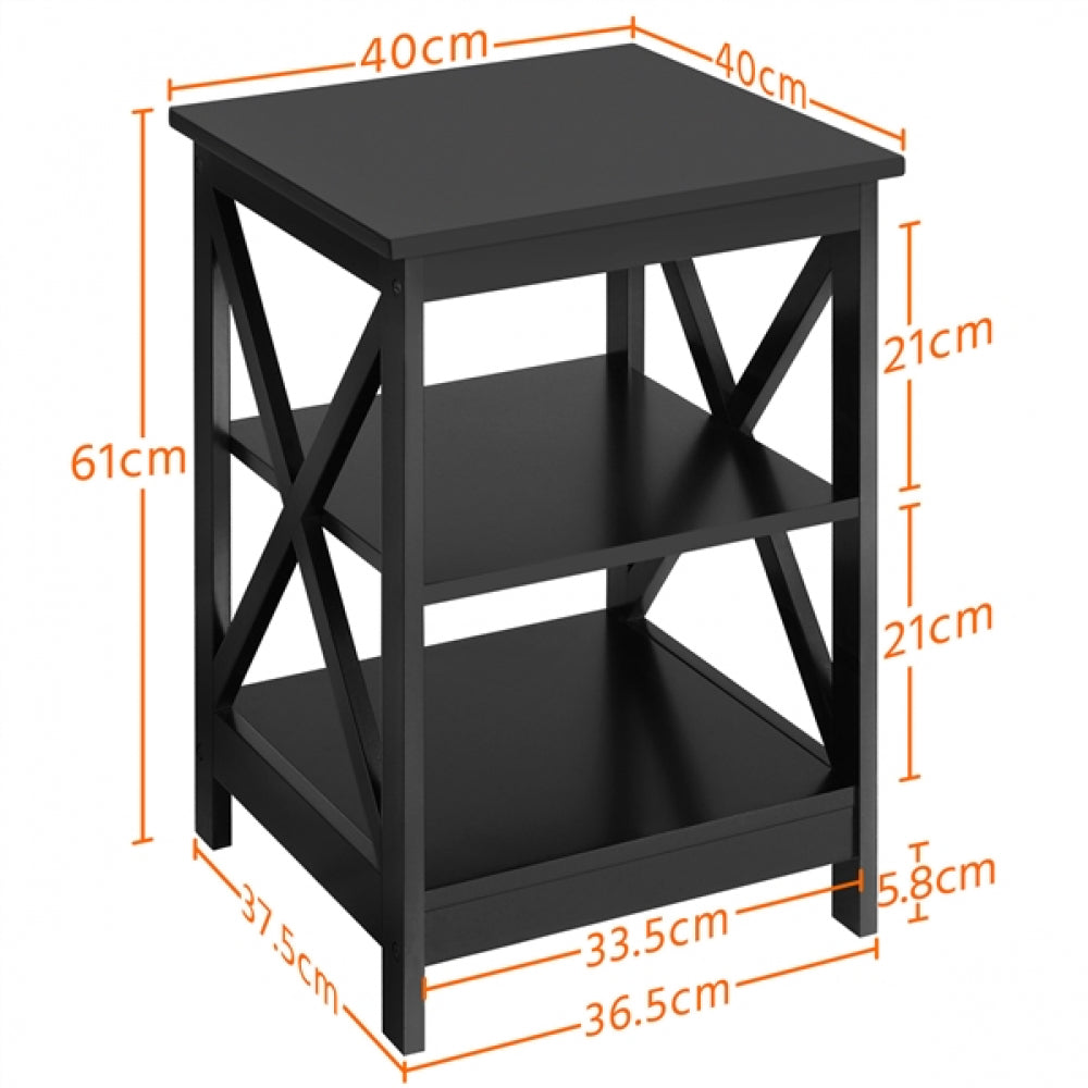1 Pair X Frame Side Table