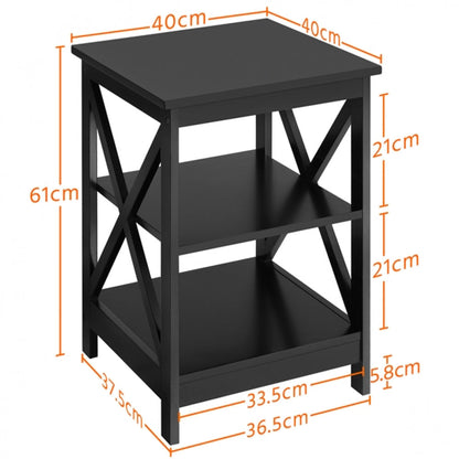 1 Pair X Frame Side Table