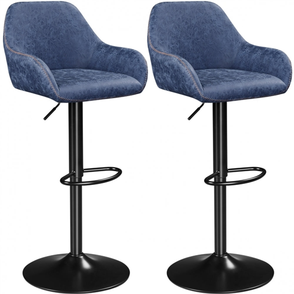 2pcs Vintage Bar Stools