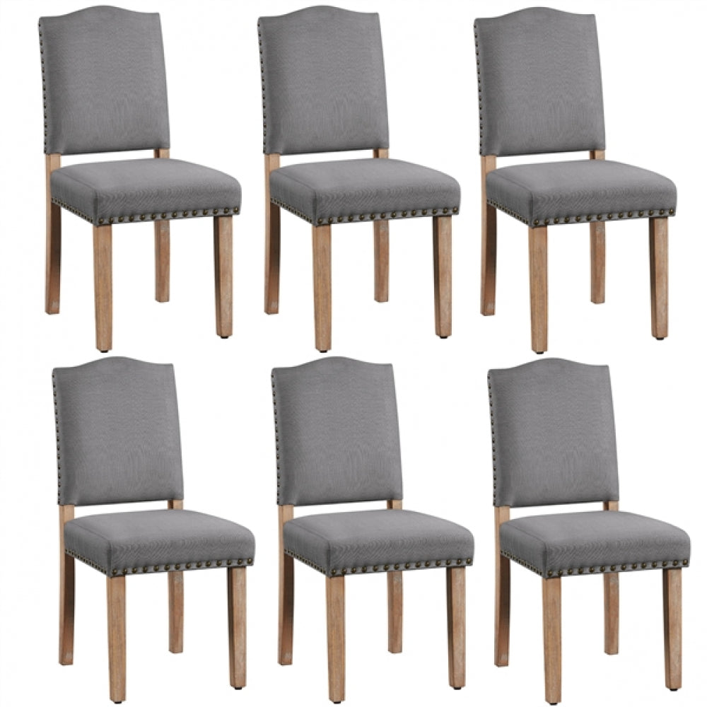 6pcs Upholstered Kitchen Dining Chairs
