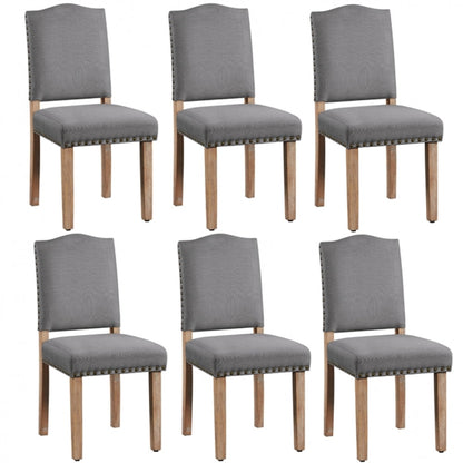 6pcs Upholstered Kitchen Dining Chairs