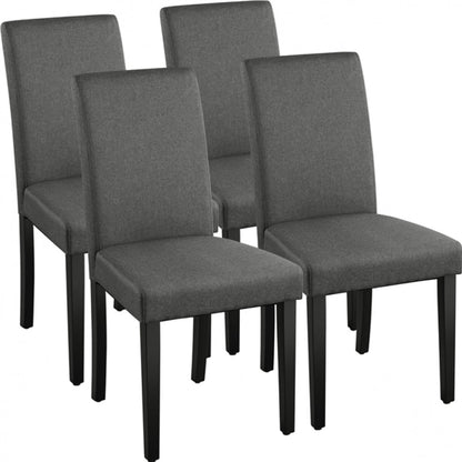 4pcs Parson Dining Chairs Fabric Upholstered Urban Style