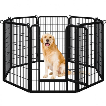 8 Panels Dog Playpen 100cm Tall