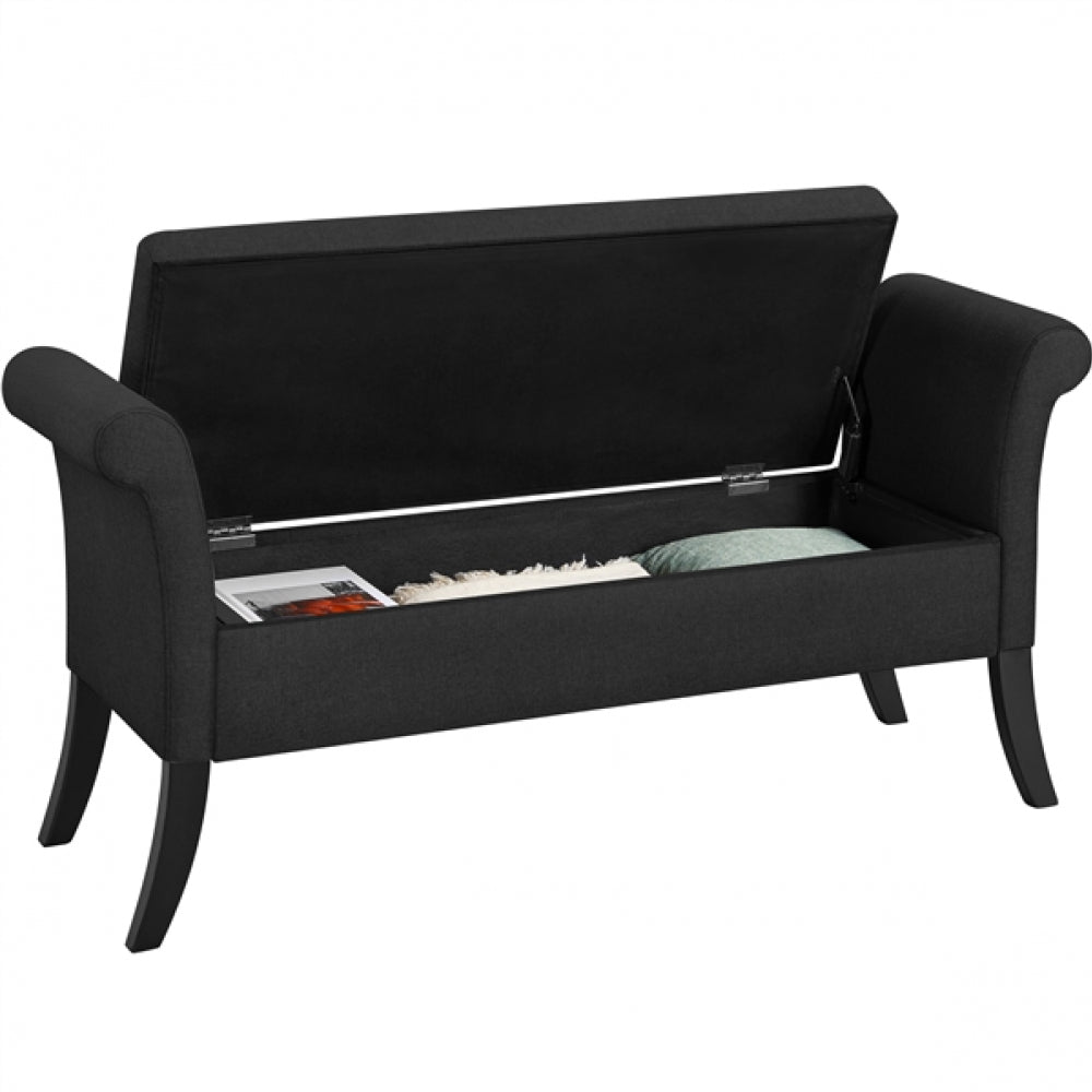 Modern Fabric Tufted Storage Bench Ottoman
