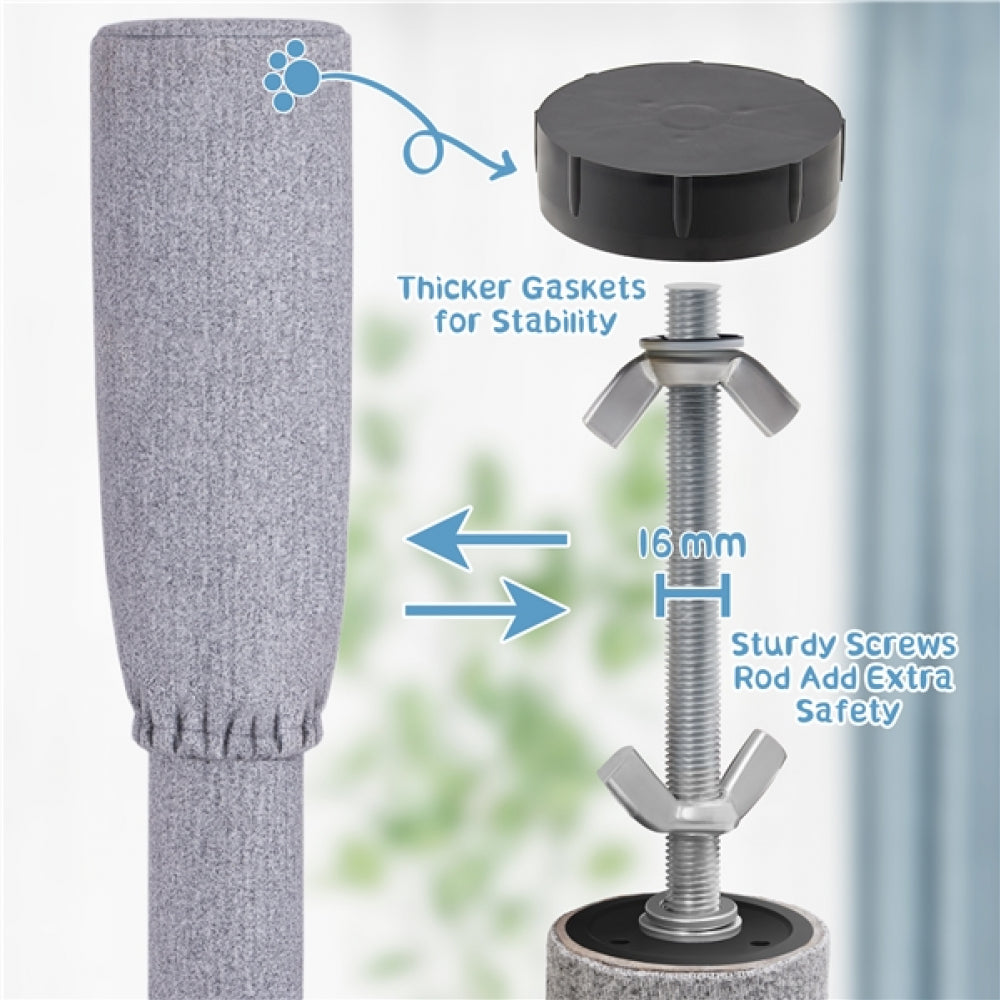 8-8.6FT Floor-to-Ceiling Cat Tree