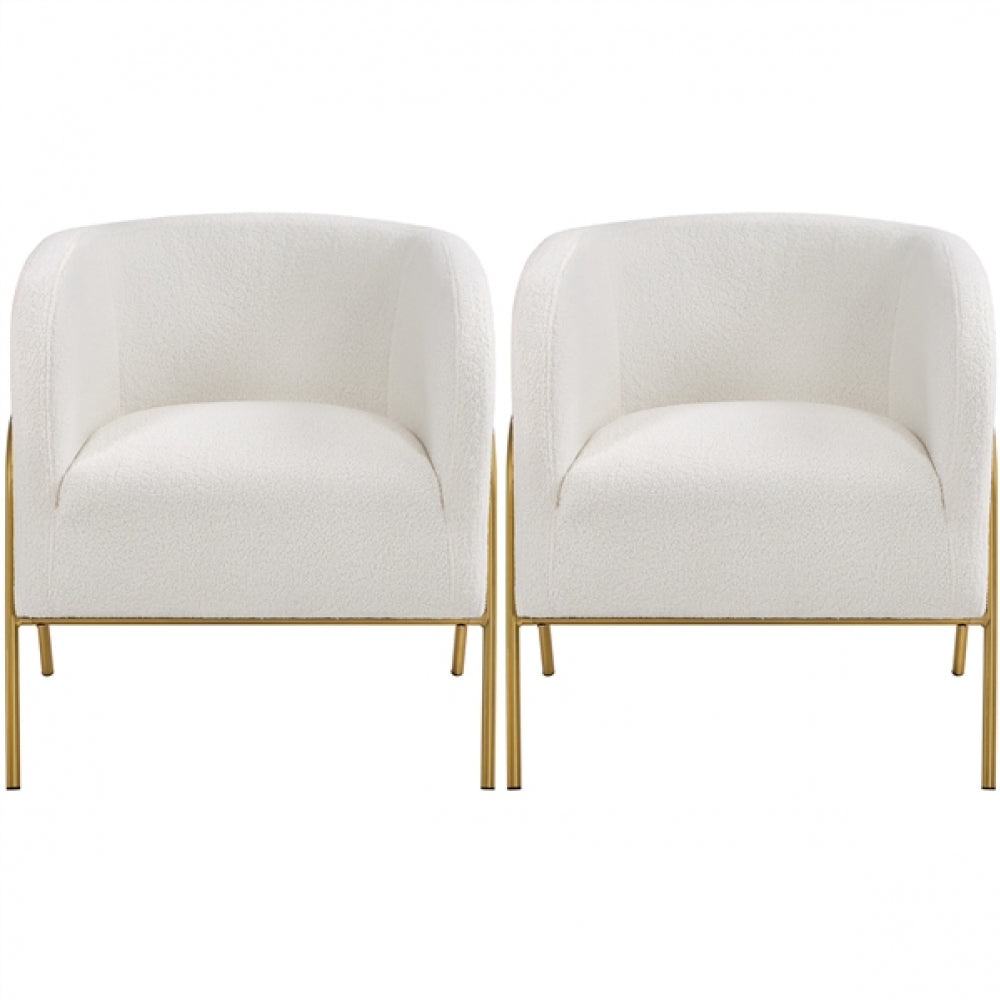 2pcs Contemporary Accent Armchair