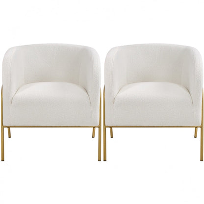 2pcs Contemporary Accent Armchair