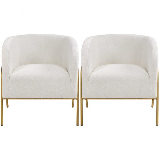 2pcs Contemporary Accent Armchair