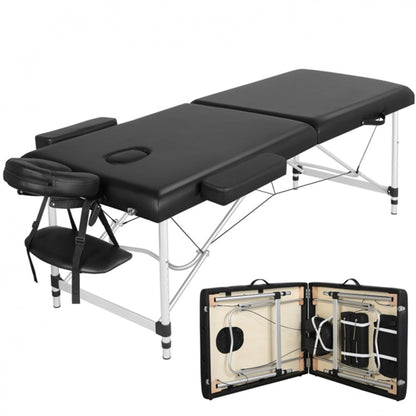 Portable 2 Fold Aluminum Massage Bed