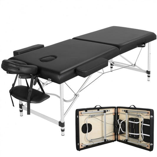 Portable 2 Fold Aluminum Massage Bed