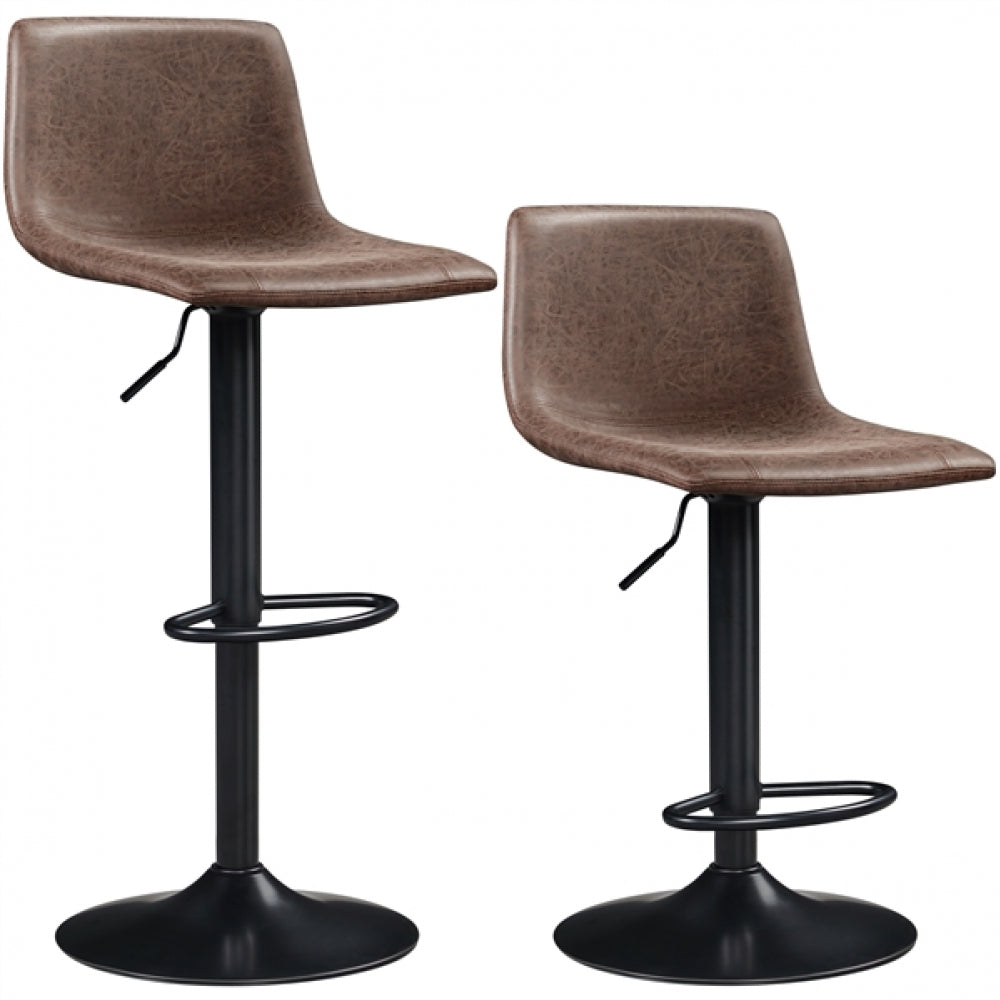 2pcs Vintage Adjustable Bar Stools