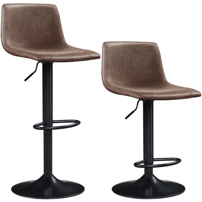 2pcs Vintage Adjustable Bar Stools