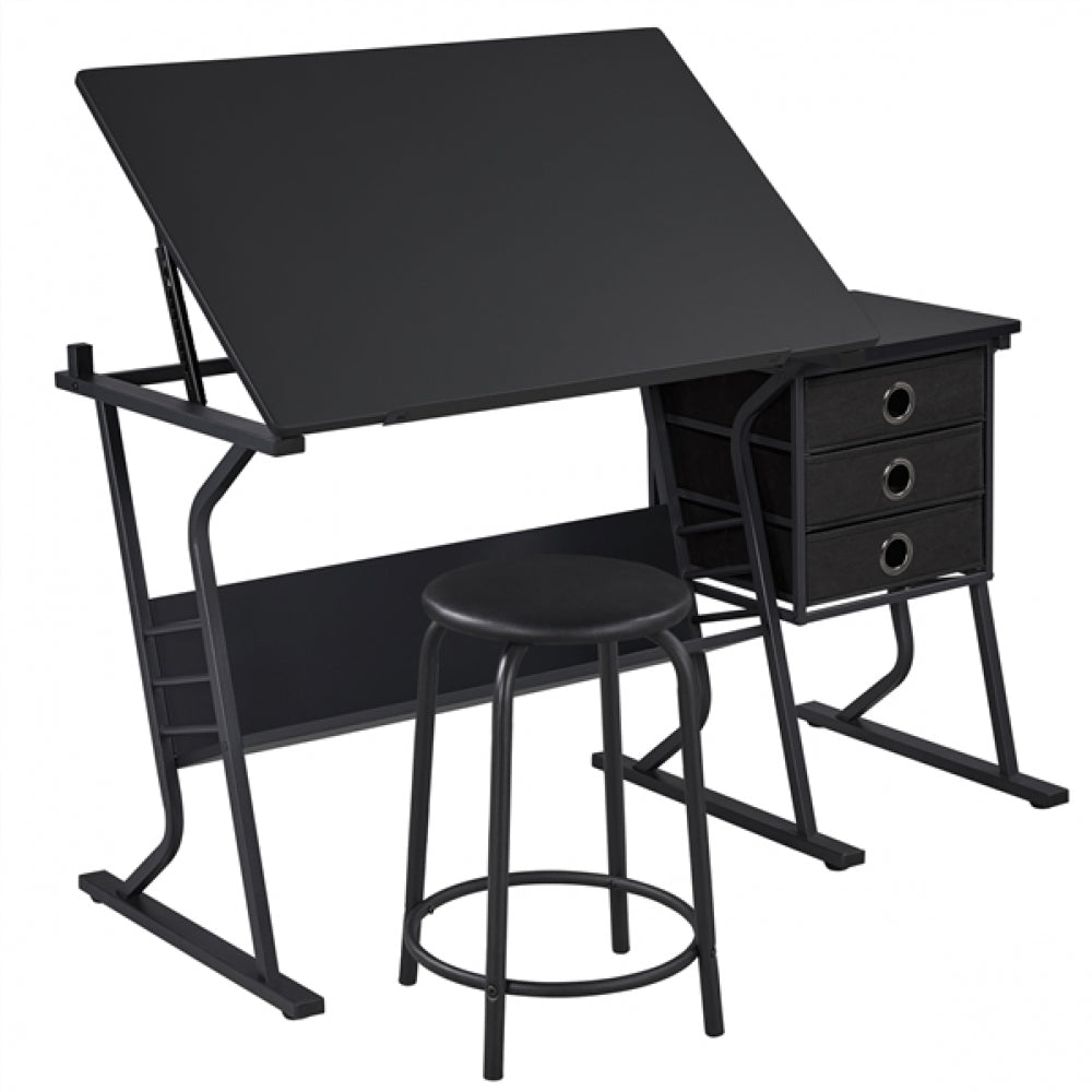 Drafting Table & Stool Set For Artists