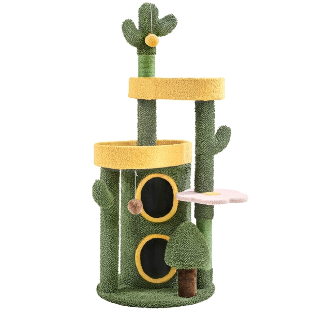 Oasis-Themed Cat Tree Cat Tower