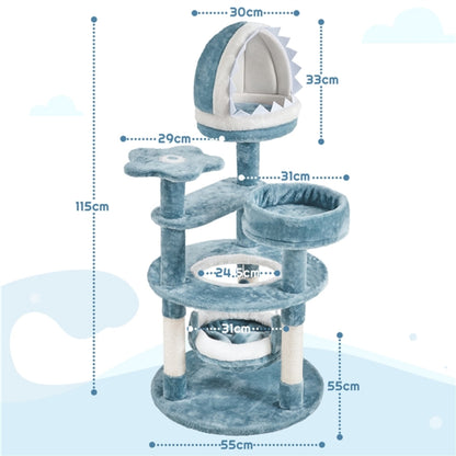 Ocean-themed Cat Tree Cat Tower