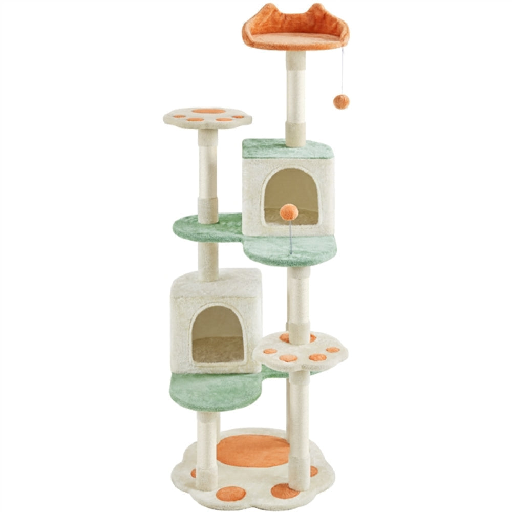 Cat Paw-Shaped Play Tower Cat Tree