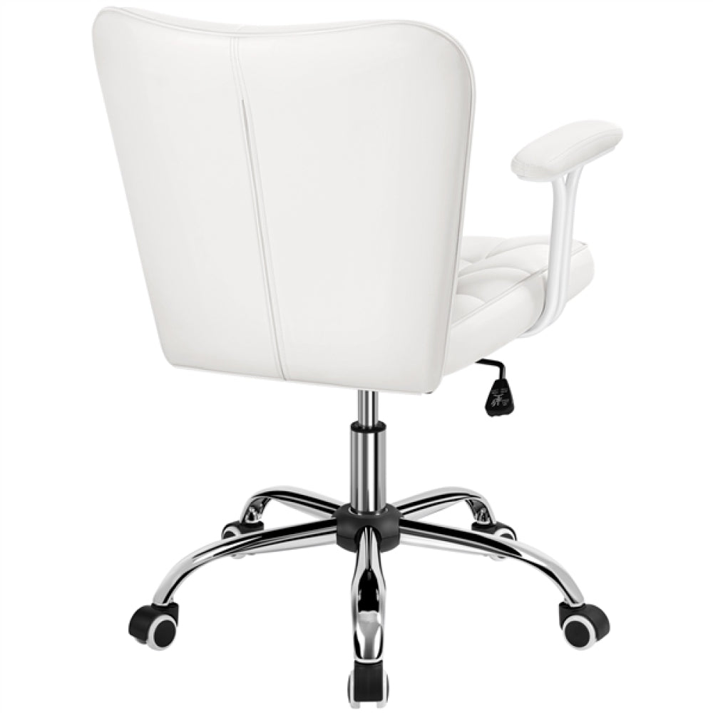 Mid-Back PU Leather Office Task Chair Computer Chair