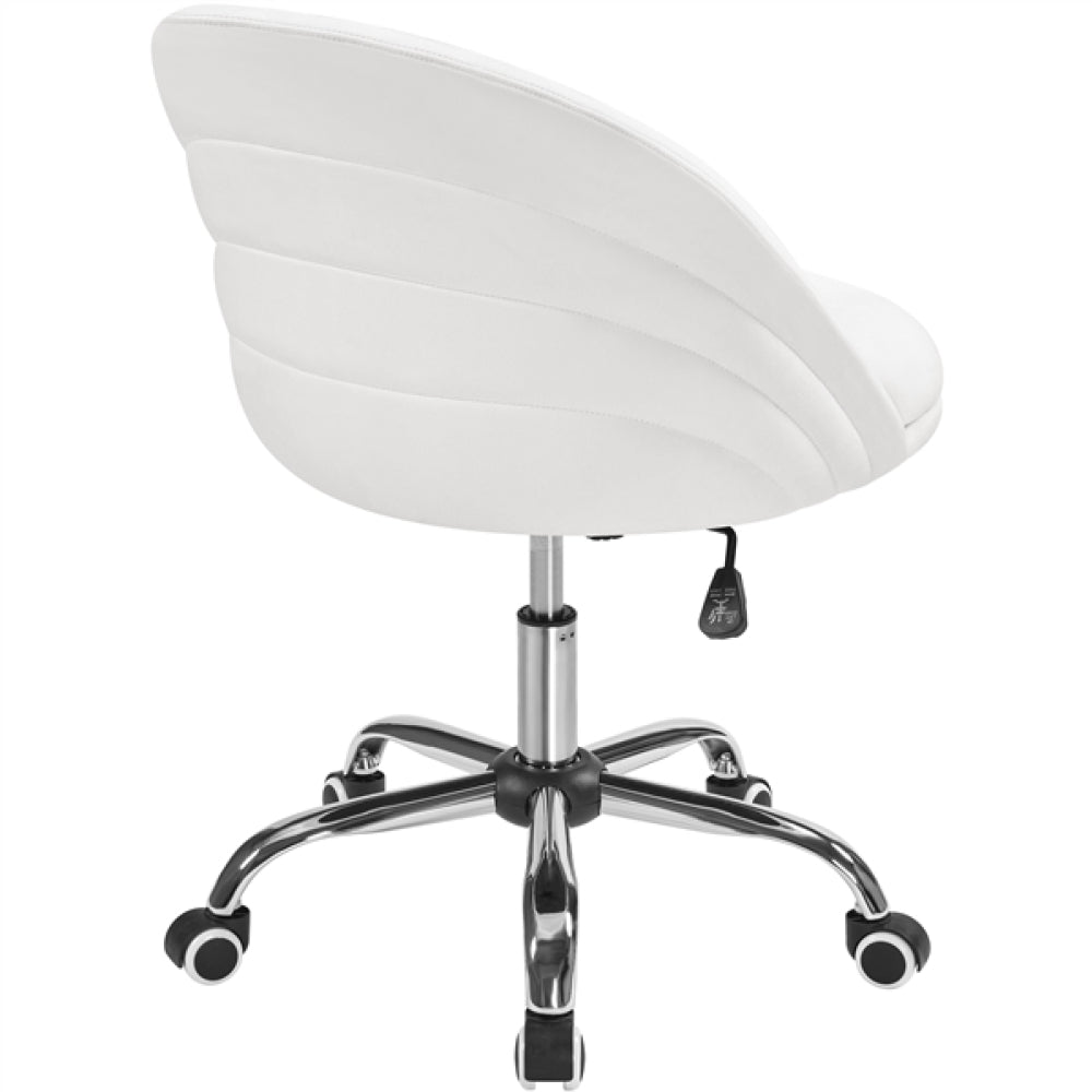 Velvet Armless Office Chair