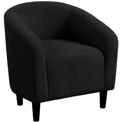Boucle Club Chair Armchair Barrel Chair