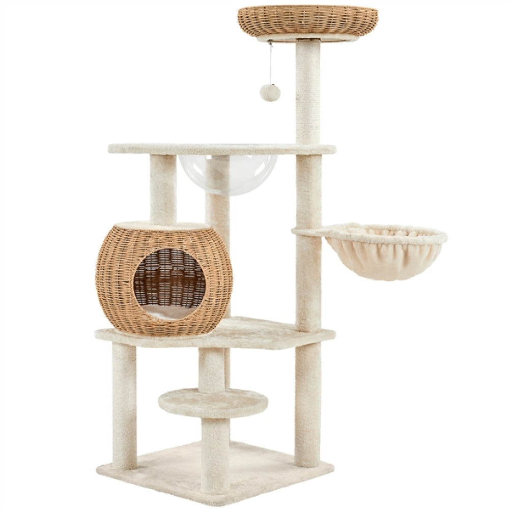 54″ Tall Rattan Cat Tree