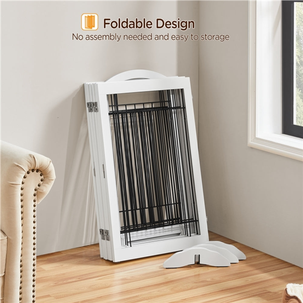 6-Panel Pet Puppy Safety Fence with 3 Support Feet